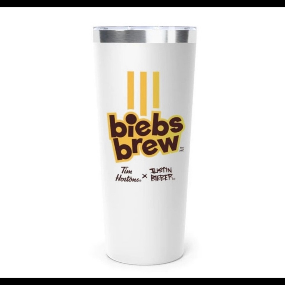 BNWT Tim x Justin Bieber Tim Bieber Tumbler with Straw